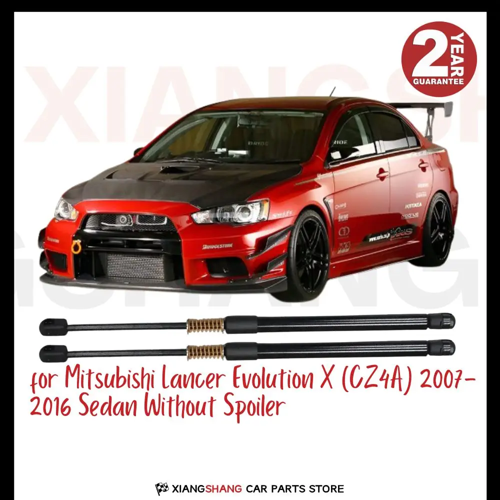 

2pcs Rear Tailgate Damper for Mitsubishi Lancer Evolution X (CZ4A) 2007-2016 Sedan WITH SPRING Trunk Boot Gas Charged Gas Struts