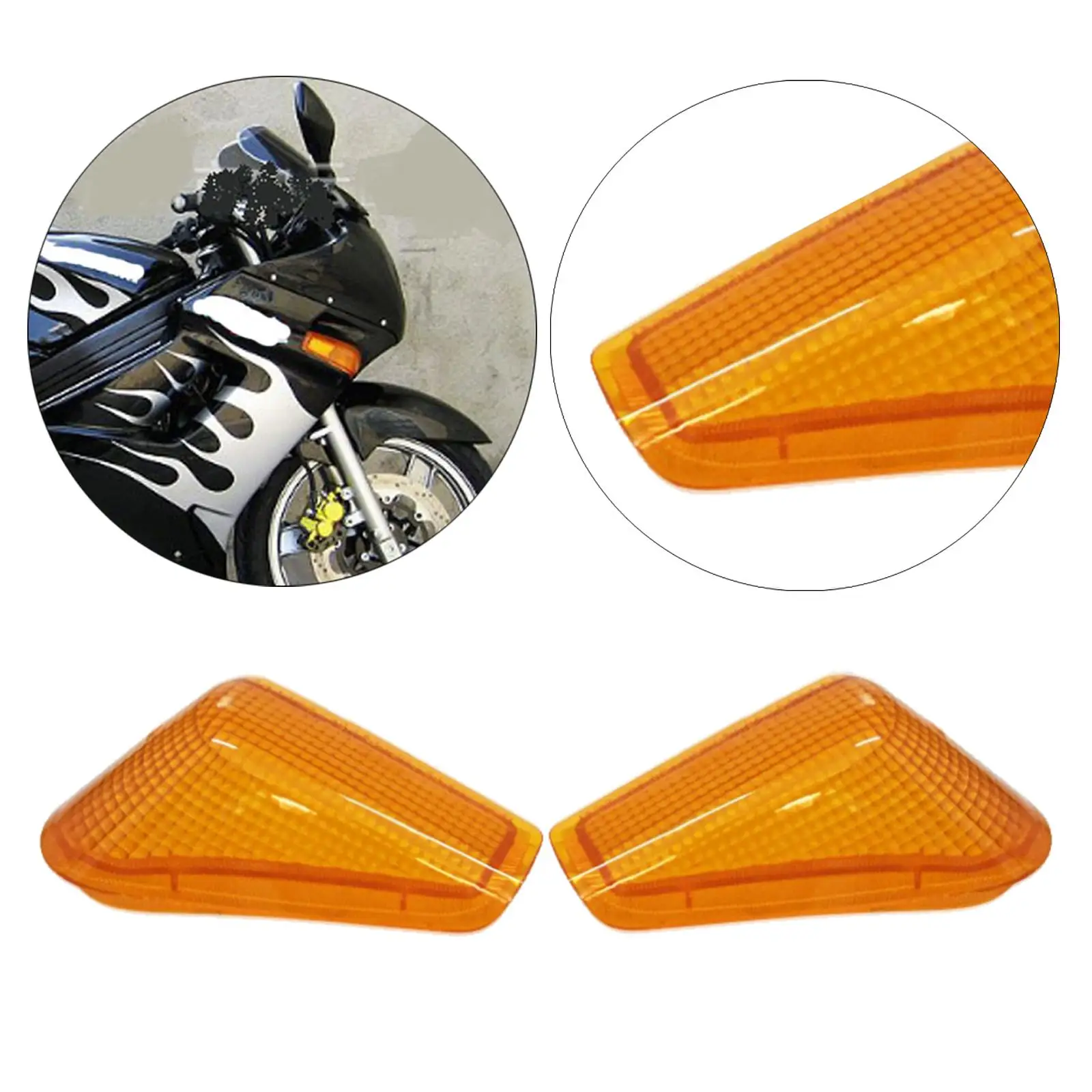 

Сигнал поворота, линза-мигалка, янтарная пара из АБС-пластика для Kawasaki ZZR250 ZX10R, задний фонарь, внешние детали мотоцикла