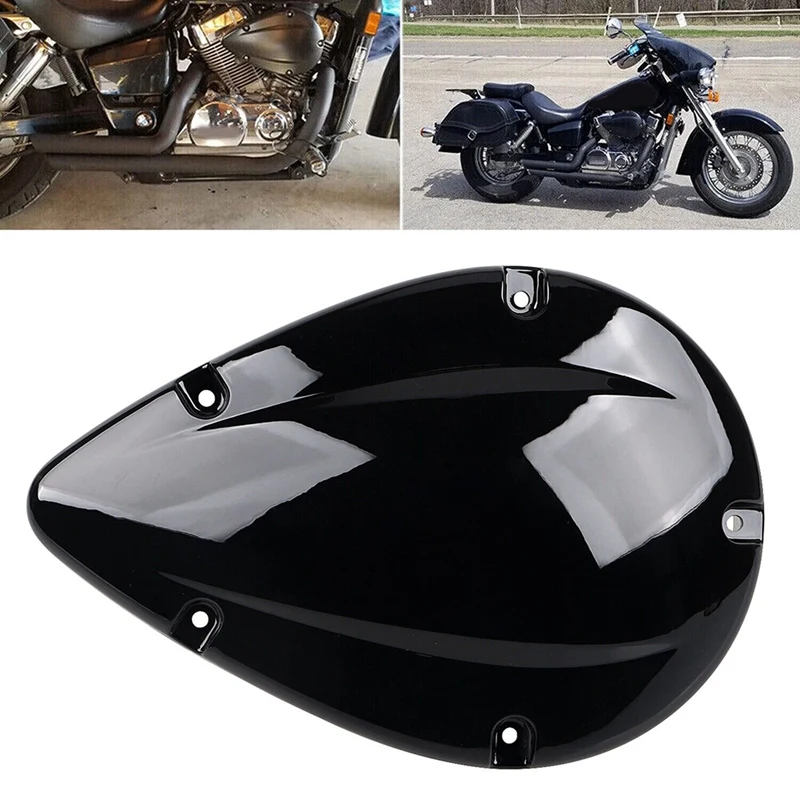 Black Right Air Intake Cleaner Filter Cover Replacement Parts ABS For Honda Shadow Aero 750 VT750C Spirit VT750C2