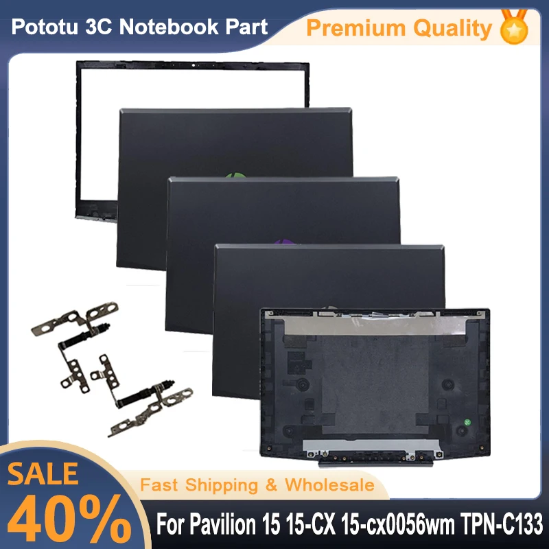 

New For Pavilion 15 15-CX 15-cx0056wm TPN-C133 L20313-001 Laptop Top case Back Cover Front Bezel Hinges Green/Silver/Purple