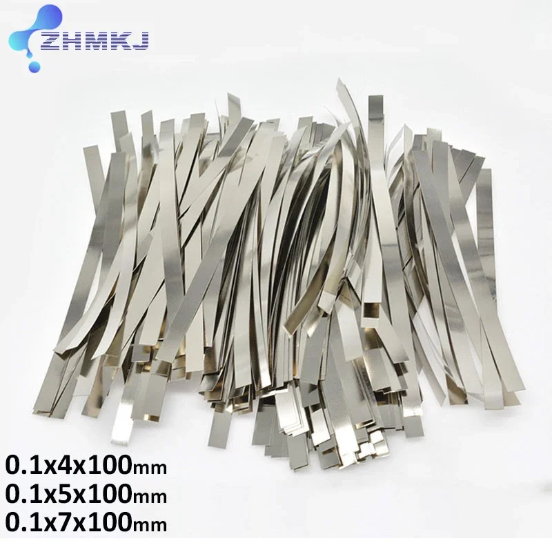 10-200Pcs Length 100mm Lithium Battery 18650 Nickel Plated Steel Sheet for Battery Welding Machine Spot Welder