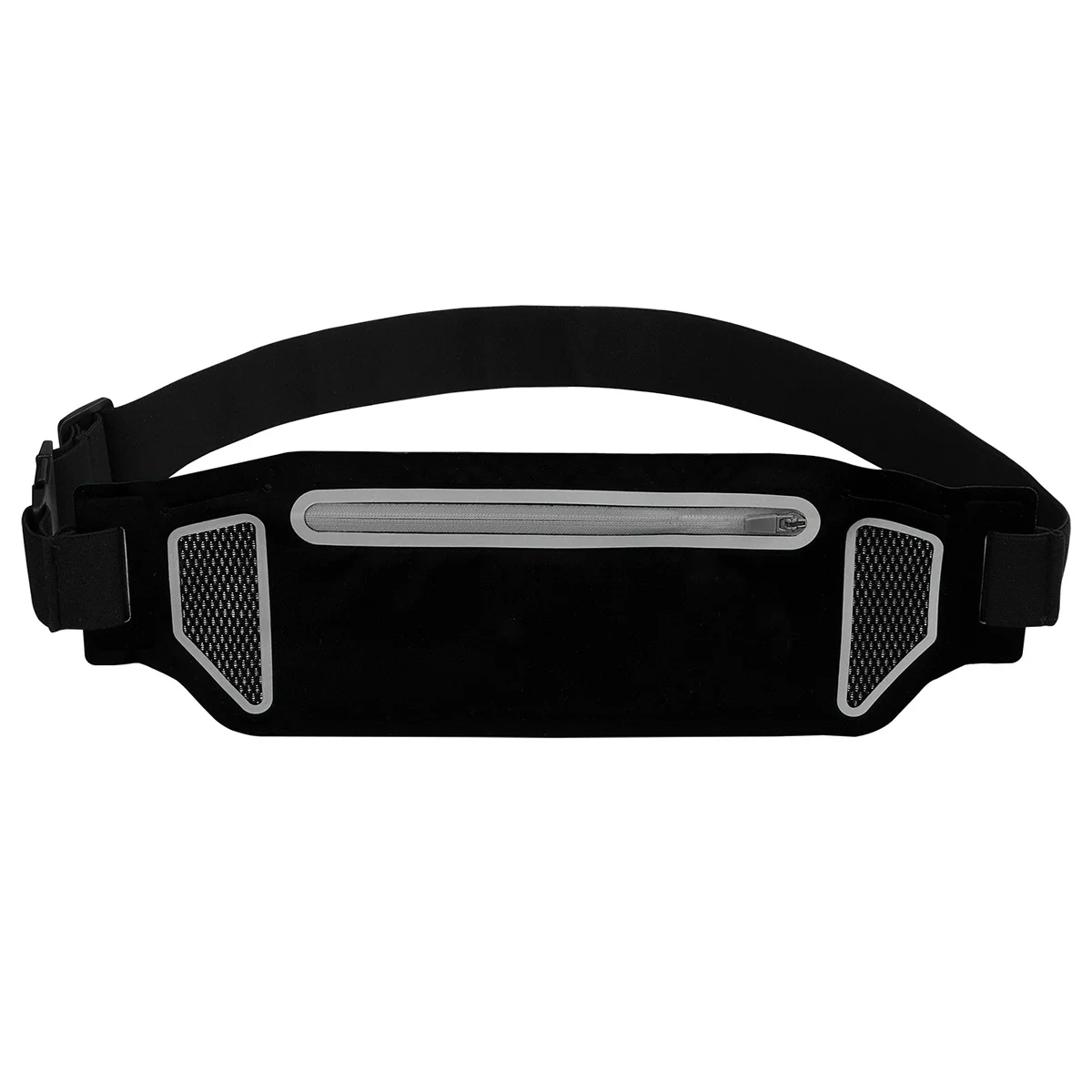 

Unisex Black Running Waist Pack Sports Fitness Ultra-Thin Waterproof Adjustable Belt Bag Pouch for Men Women