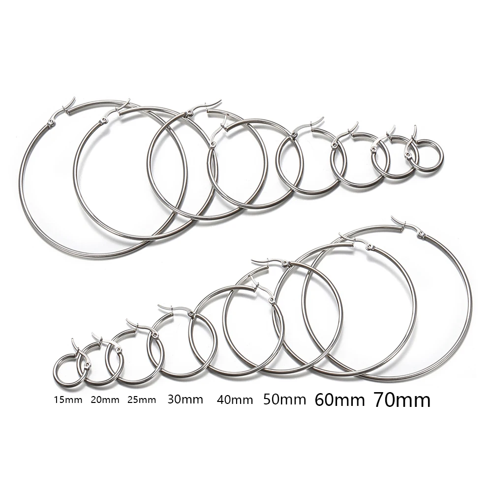 10pcs Stainless Steel Open Earrings Base for Jewelry Making Earring DIY