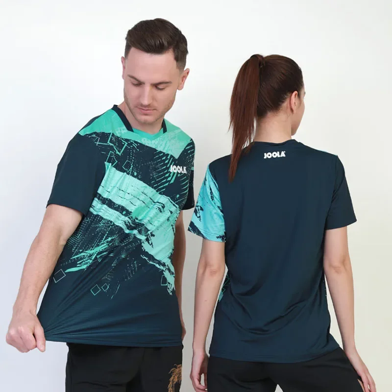 Joola Tischtennis Trikot bequemes Sport T-Shirt atmungsaktives Kurzarm-Tischtennis hemd