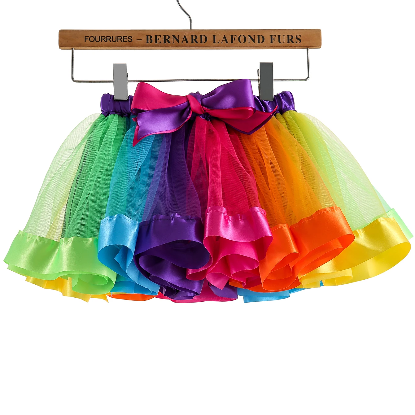 Mini skirt Party With Hairpin 2024 Tutu Skirt Baby Girl Skirts Princess Rainbow Tulle Skirts Girls Clothes Children Clothing