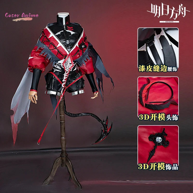 

Game Arknights Wiš'adel Cosplay Costume W Wiš'adel Cosplay Outfit For Halloween Carnival Uniform Christmas Adult Prop