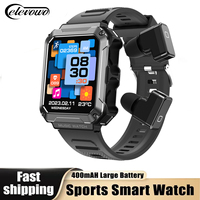 New T93 Smart Watch 3 in 1 TWS Earphones 4GB Large Memory Bluetooth Call 1.96 HD Screen Local Music Sports Men Smartwatch 2023