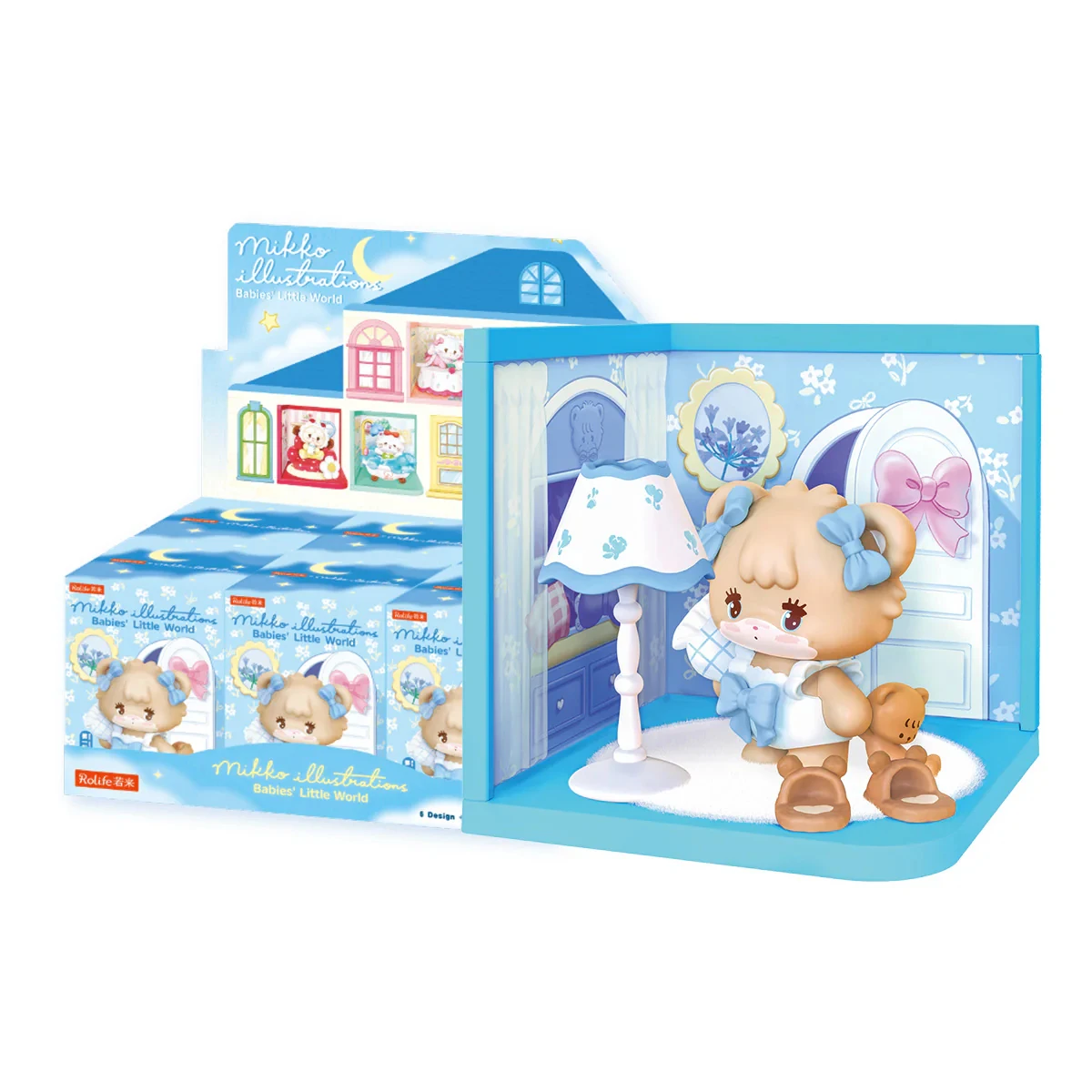 ROBOTIME Rolife Mikko Babies' Little World Blind Box Sammelfiguren-Serie Geheimnisvolle Chance Niedliche Heimdekoration Geschenk für Mädchen