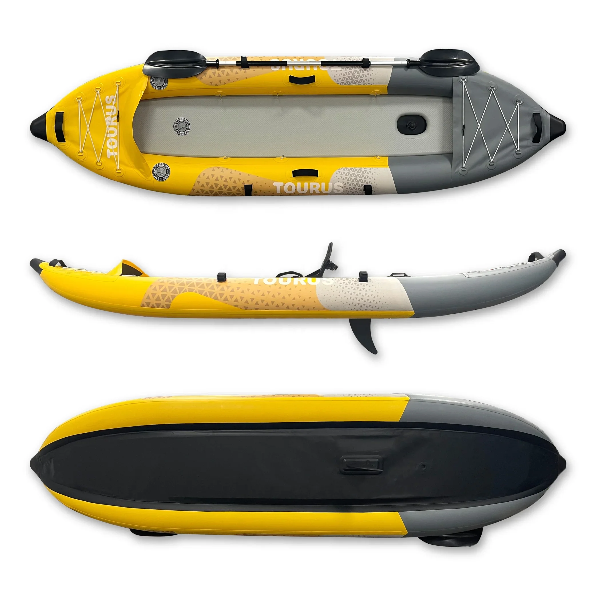 Wholesale Factory Price OEM Inflatable Drop stitch Fishing kayak Canoe Rowing Boat inflatable kayaks