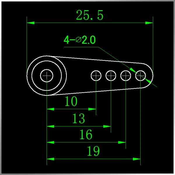 kingmax KSA002M Metal Rocker Arm 25T 4.9mm Output Shaft Mini Servo CNC Aluminum Arm for KM1203MD KM0950MD C410 CLS0911W CLS0612W