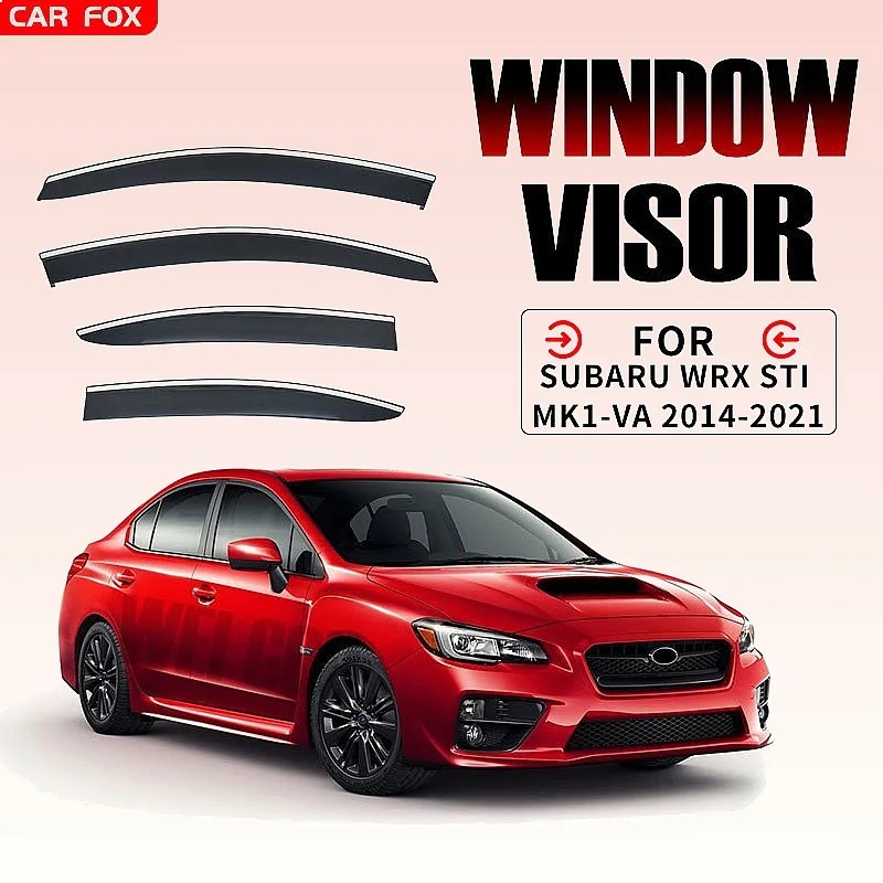 

For Subaru WRX STI 2014-2021 Car Window Visor Rain Sun Shade Side Shield Accessories