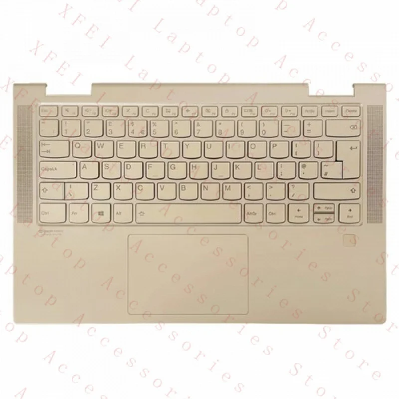 

F для LENOVO YOGA C740-14 C740-14IML упор для рук золотого цвета с британской клавиатурой