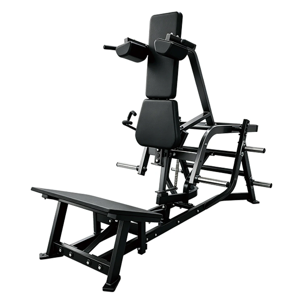 2026 Steel Adjustable Between-the-Legs Squat Deadlift Trainer Set 100kg+100kg Weight Stack-Commercial Use Safety-Focused Indoorp