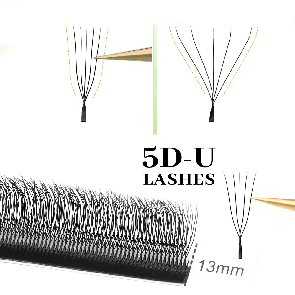 MARIA U3D U4D U5D W Wimpern U-Form Wimpernverlängerungen Weiche Wimpern Make-up Mesh Volumen-Wimpern – Detail 5