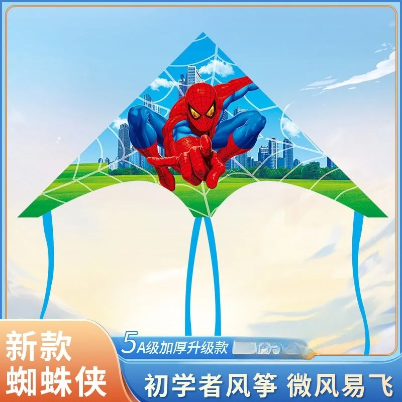 New Marvel Avengers Spider Man Cartoon High Beauty Waterproof Thickened Windproof Flexible and Sturdy Easy To Fly Kite Toy