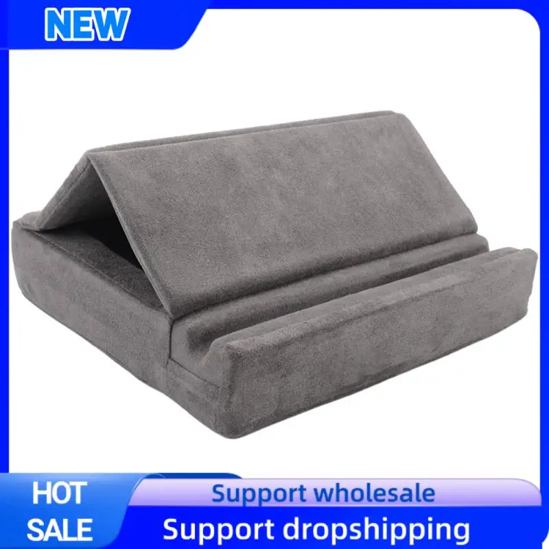 

Optimal Tablet Pillow Stand With Storage Foldable Holder Angle Adjustable Soft Pad Dock For Bed And Laptop And Desk