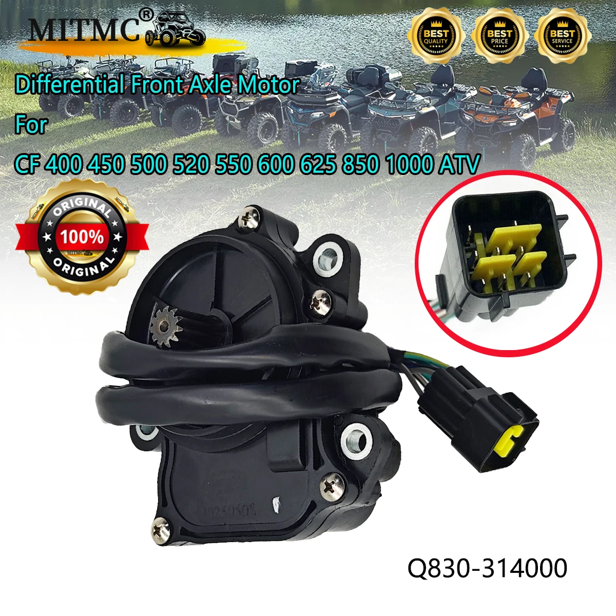 

Original Differential Front Axle Motor For CF 400 450 500 520 550 600 625 850 1000 ATV Q830-314000