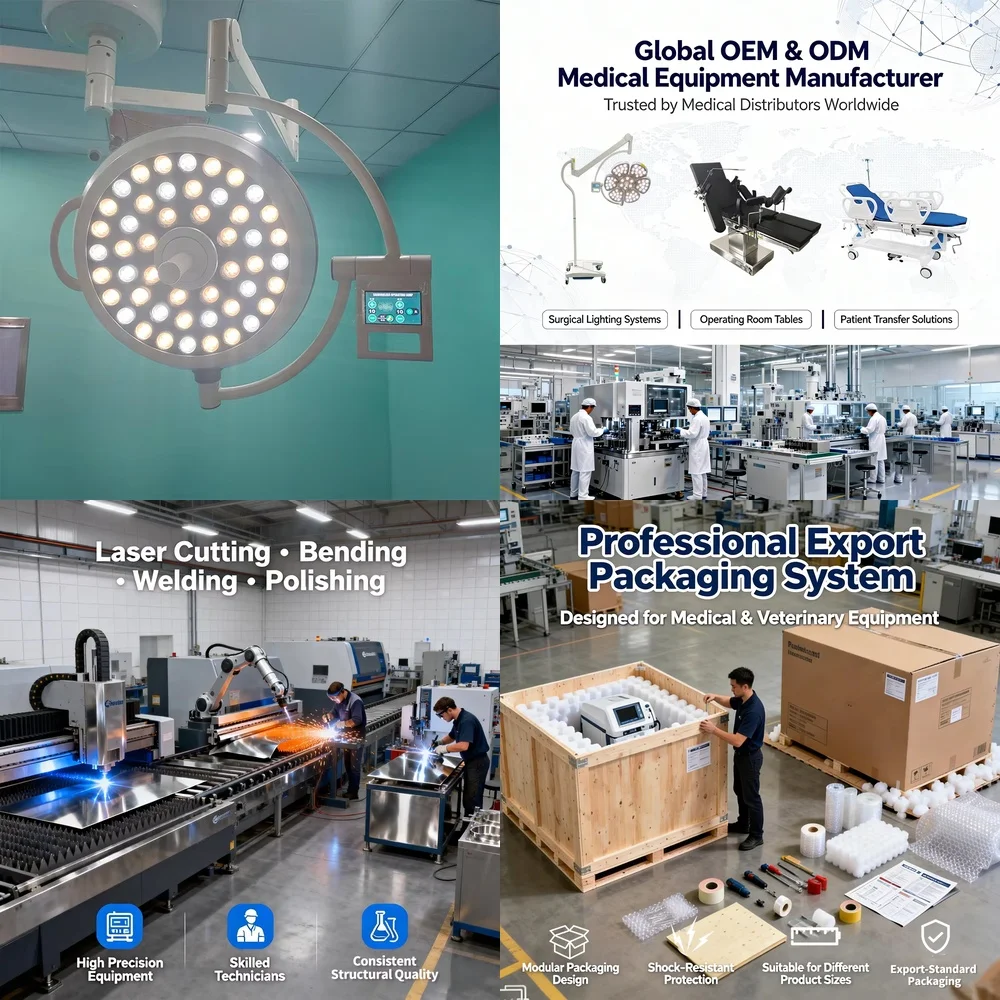 

LED Lamp for Hospital Operating Room Shadowless Ceiling Mounted Theatre Light Veterinary Medical Equipment Surgery