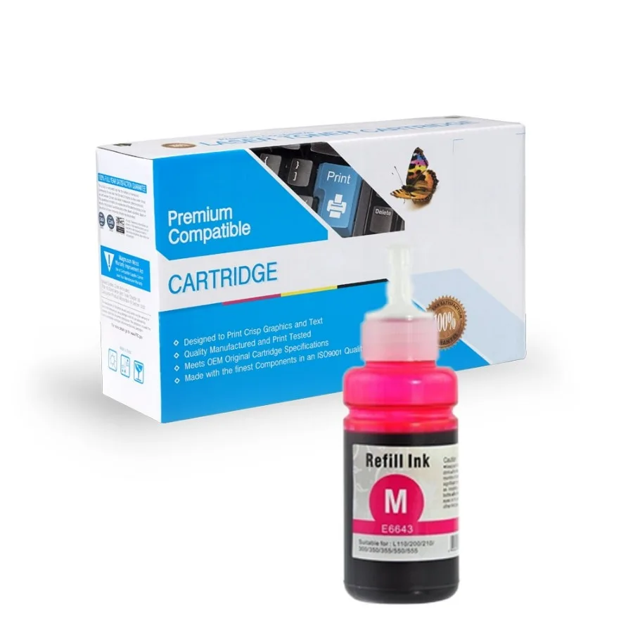 

HighCapacity Dye Magenta Ink Bottle Compatible with T664320 for Reliable Performance in HighVolume Printing Applications Ensure