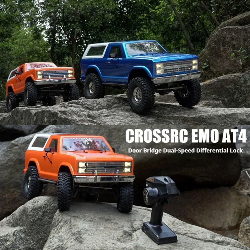

CROSSRC AT4 PRO 1/10 Полный привод с дистанционным управлением Электрический альпинистский автомобиль RC Модель с блокировкой дифференциала Высокие и низкие шестерни