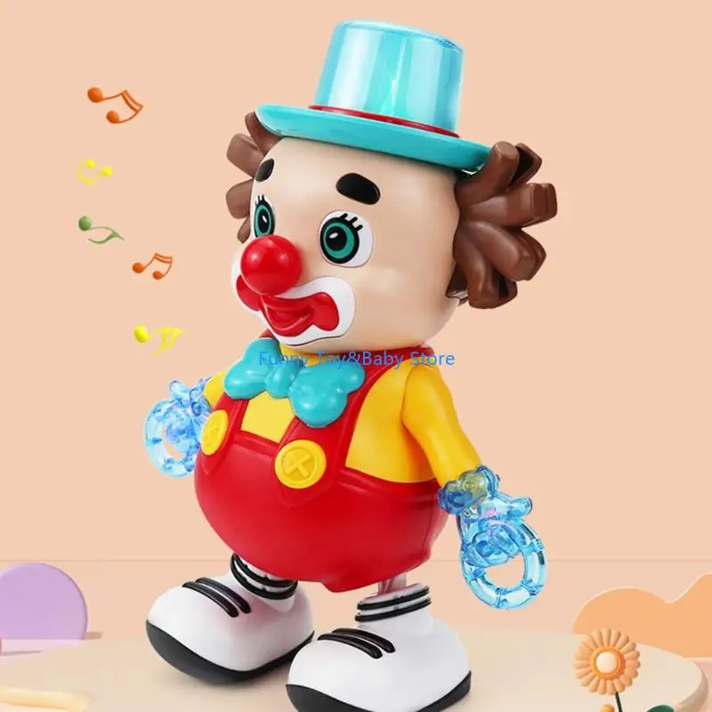 インタラクティブ教育ダンスピエロおもちゃ音楽と幼児のための楽しいモーションクロール学習活動おもちゃ C90B