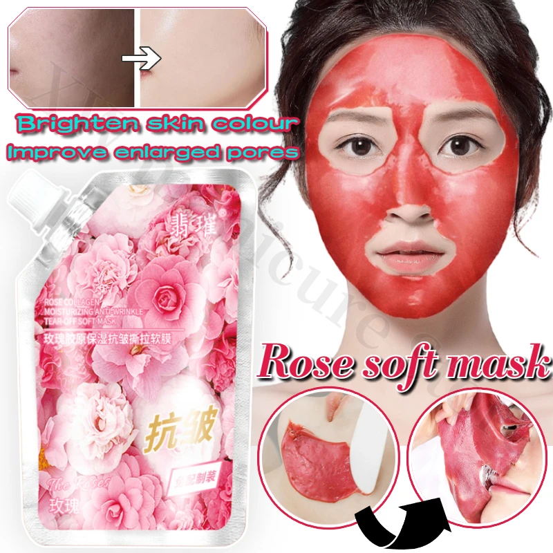 

Rose Essence Gel Moisturizing Peel-off Soft Mask Anti-wrinkle Mask Improves Rough Shrinkage and Brightens Skin Tone Facial Care