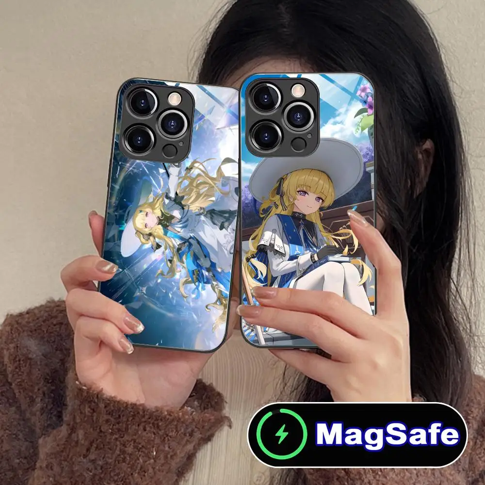 위쳐링 웨이브 피비 아이폰 16 15 14 13 12 11 프로 맥스 플러스 미니 맥세이프 글래스 컬러 프린팅 예쁜 스마트폰 케이스