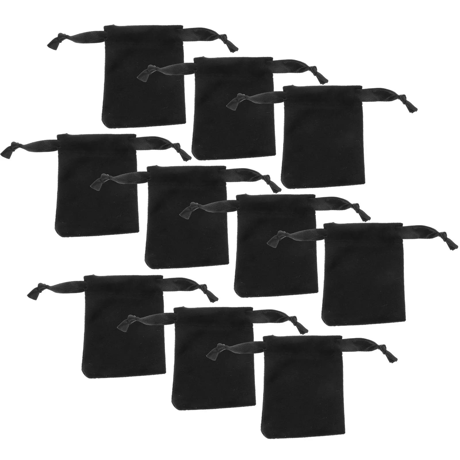 

10PCS Black 7x9 Velvet Storage Bags Drawstring Pouches Cloth Small Jewelry Coin Gift Party Favors Bags Velvet Container Jewelry