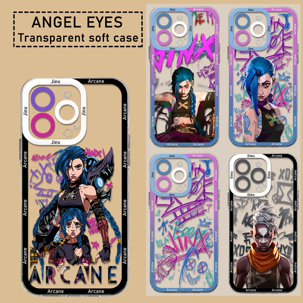 Arcanes Graffiti Jinxs Ekko Phone Case for Infinix Hot 50 40 30 30i 20 12i 11 1010i 10s 9 8 Play NFC 4G 5G Clear Soft TPU Case