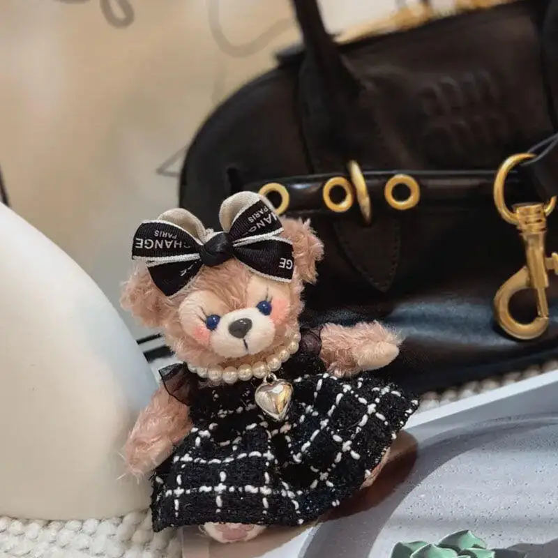 Disney shelliemay bonito pelúcia pp algodão enchimento chaveiro decorar mochilas masculinas e femininas boneca pingente um presente de aniversário