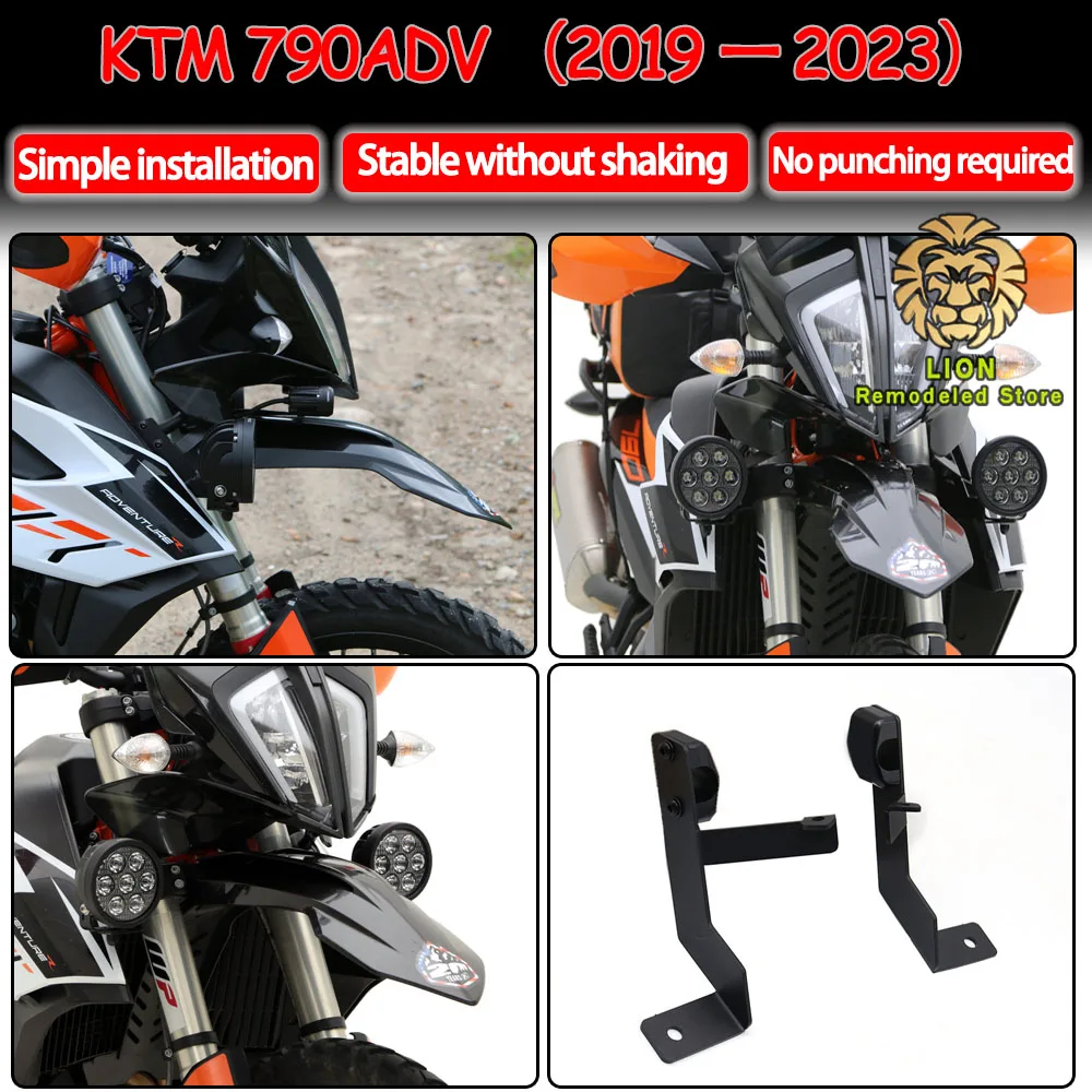 

for Motorcycle ktm 790adventure 2019 2020 2021 2022 2023 790 adventure r Fog lamp bracket accessories