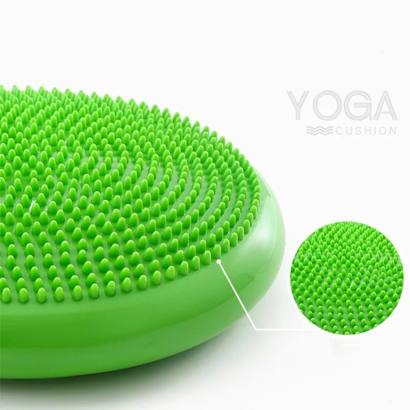 Thickened PVC Inflatable Yoga Balance Cushion Massage Decompression Balance Training Cushion Fitness Yoga Pedal