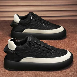 2023Men Vulcanized Sneakers ShoeTennis Sports PU Slip-On Mix Color Good Quality Skateboarding Walking Shoes Casual Shoe For Male