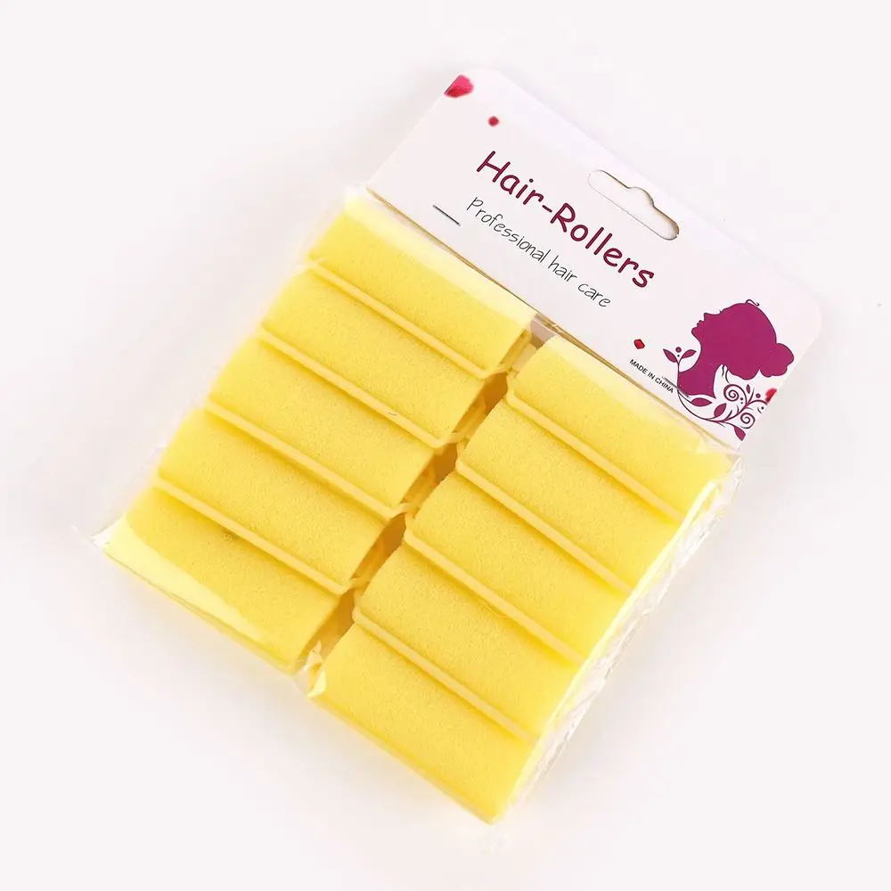 10pcs Professional Soft Sponge Curler Portable Durable Hair Tools Hairproof Multi-functional Hair Roller Girl