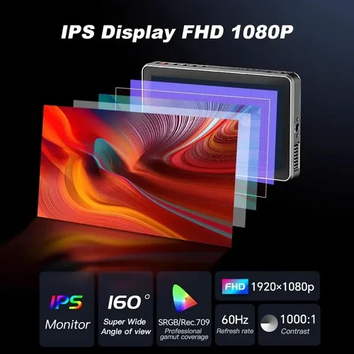 Imagen 2 del producto Viltrox DC-X2/DC-X3 Monitor portátil 6 pulgadas 2000 Nits 4K pantalla táctil profesional fotográfico HD FHD cámara Monitor para vídeo