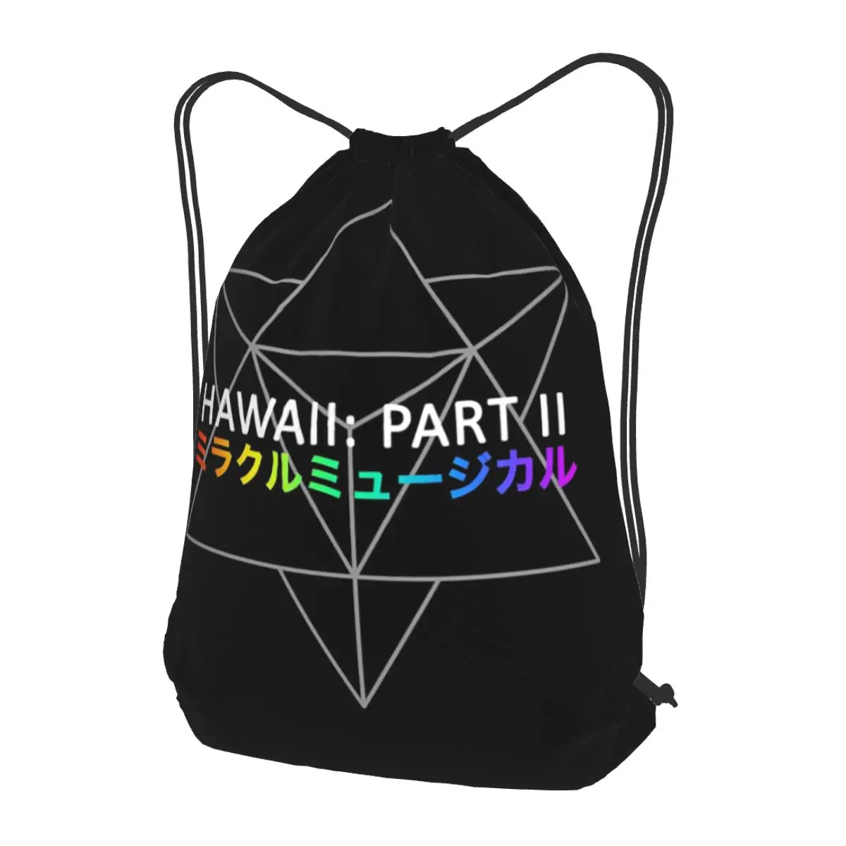 

Miracle Musical Hawaii Part Ii Backpacks Multi-function Drawstring Bags Sports Bag Book Bags for Man Woman School