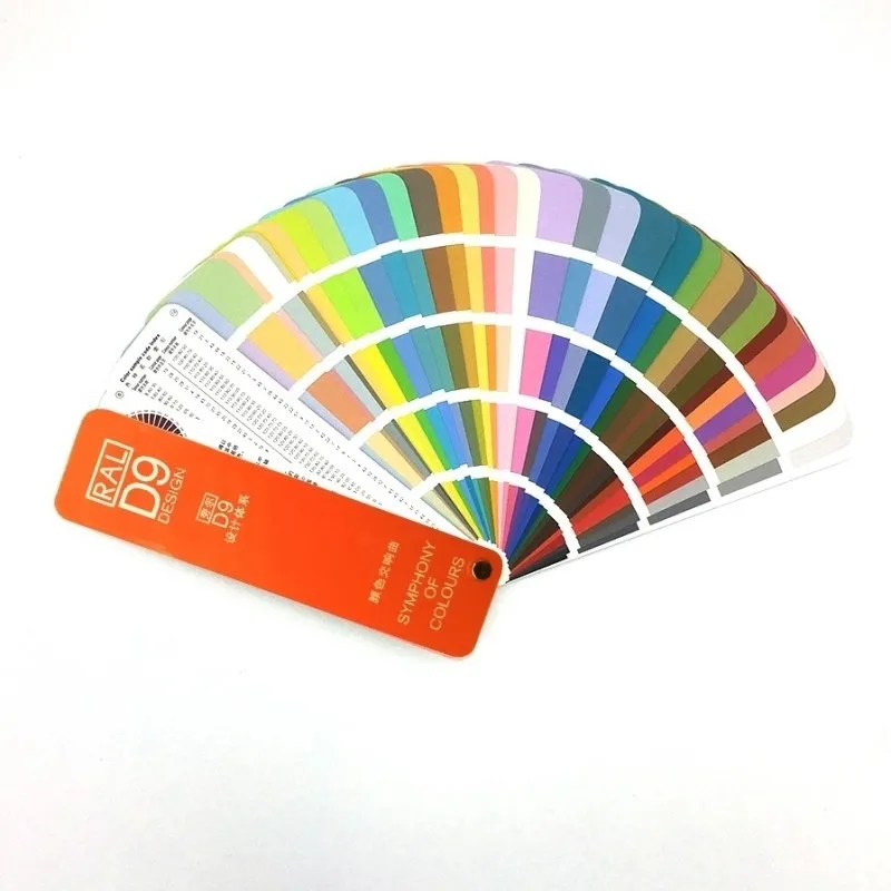 Original RAL Color Card D9 Designer Version Selected 290 Colors Standard Color Card European Standard