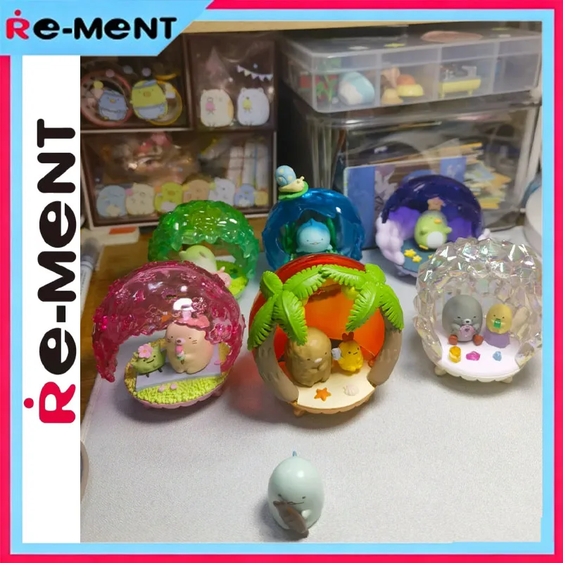 

Genuine Rement Kawaii Sumikko Gurashi Happy Warm Place Mini Diorama Figure Collection Blind Box Cute Scene Model Desktop Decor