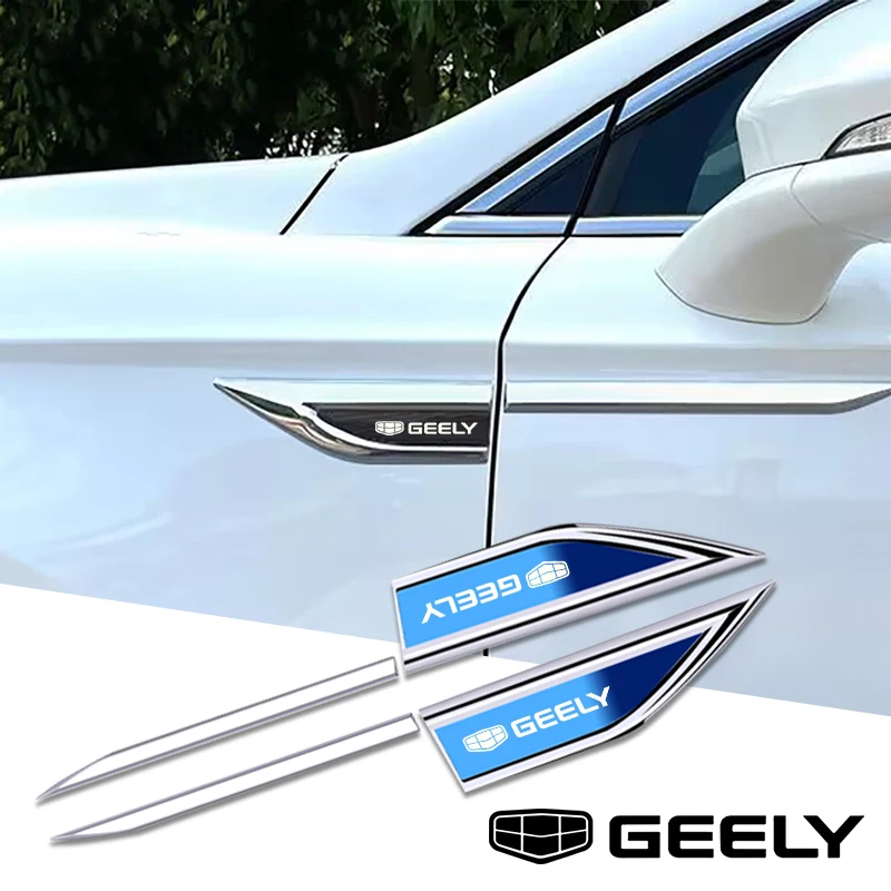 2 pezzi accessori per auto porte laterali lama adesivi per auto per geely atlas coolray BO RUI YUE CK Saloon EMGRAND ec7 GS GC2 GC5 GC6 GC7 GX2