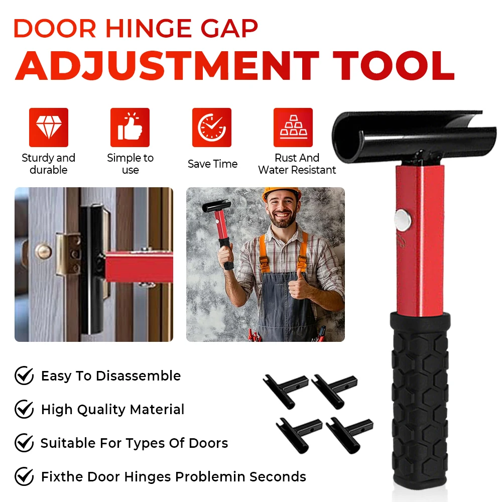 

Набор ключей для дверных петель, инструмент для регулировки дверных петель, прецизионный набор инструментов 9/13/15/18 мм со сменными головками ключей для петель, ручные инструменты