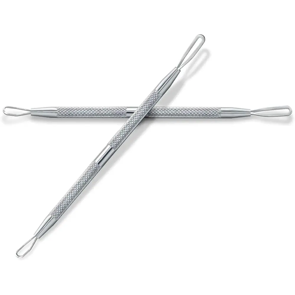 BlackRemover Blemish Extractor Tool - Pimple Comedone Removal 2-in-1 Stainless Steel Pimple Picker (2pcs)