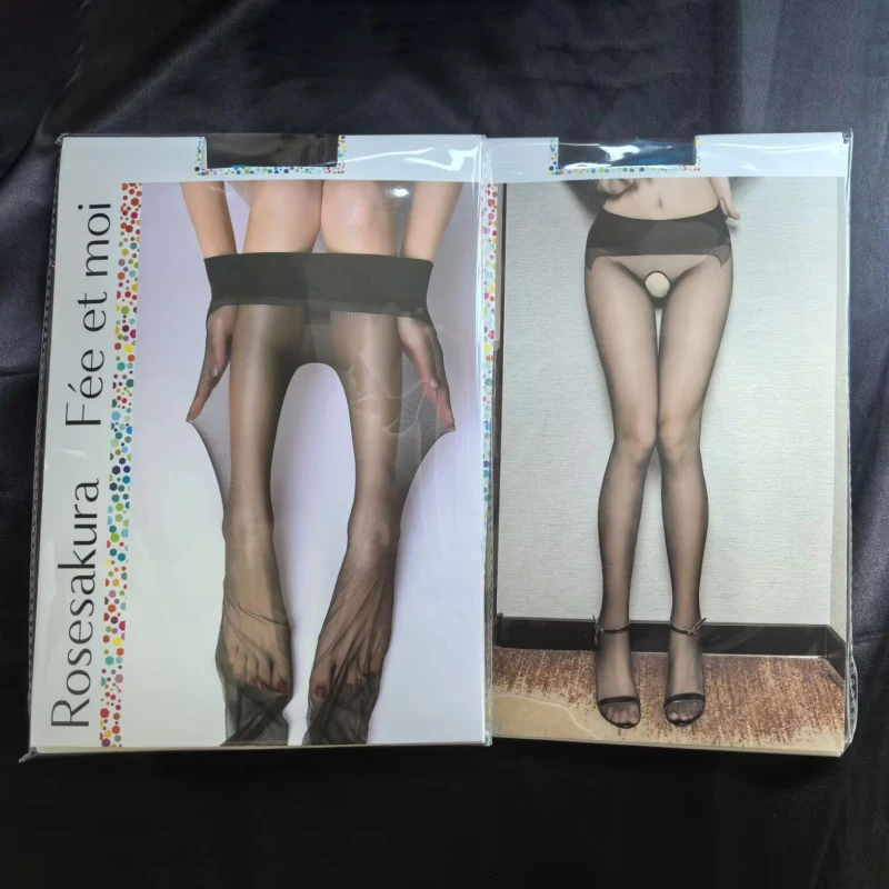 

1D Ultra Thin Transparent Foot Shaped Pantyhose With Original Packaging Women Sexy Seamless Tights Hot Pole Dance Clubwear