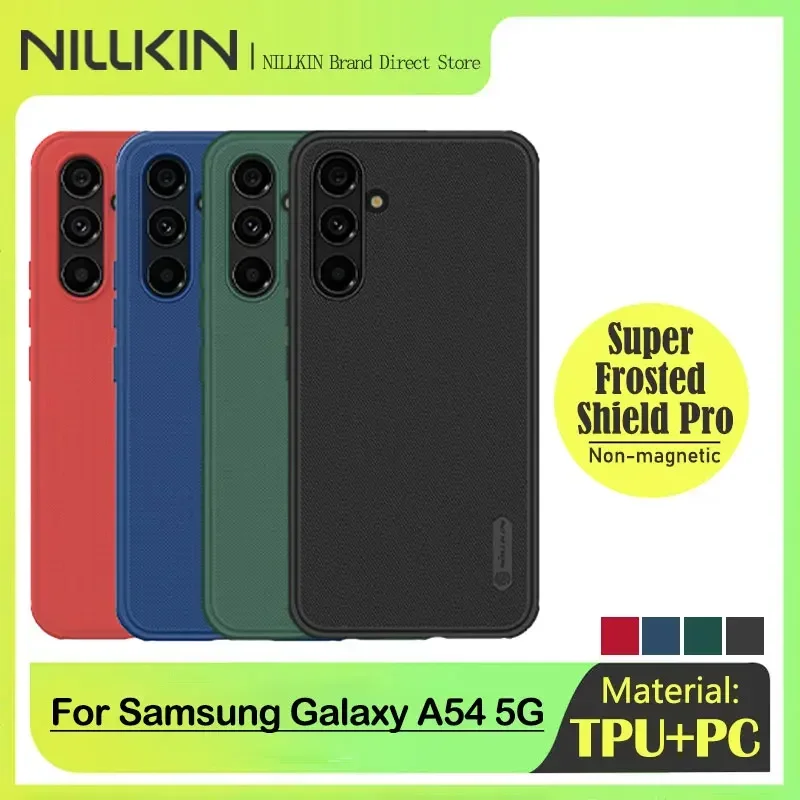 Nillkin phone case for Samsung Galaxy A54 5G, frosted protection cover, PC+TPU, matte, wear-resistant, anti-skidding, Non-Slip