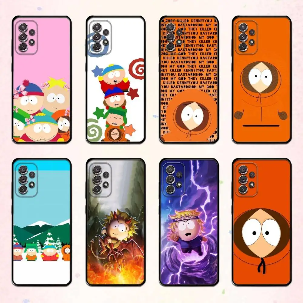 

South P-Park Kenny Phone Case Phone Case For Samsung S 25,24,23,22,30,21,10,9,Ultra,Plus,Lite,FE,4,5 G Soft Black Case