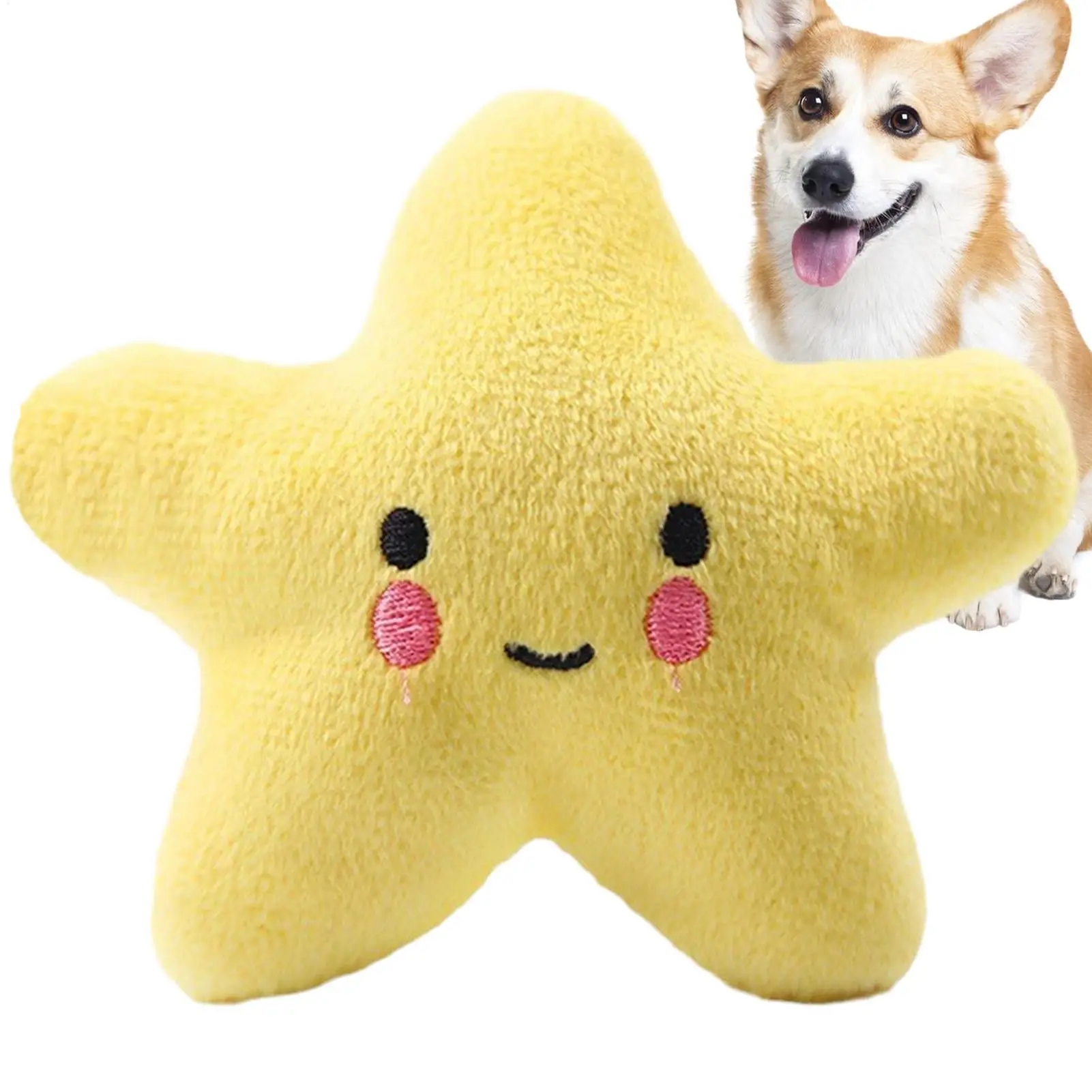 Squeaky Plush Dog T…