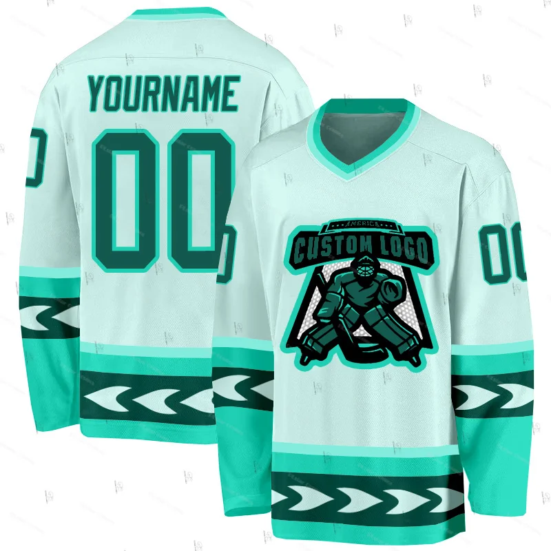 

Custom Name Team Gradient Graffiti Colorful Retro Breathable Pullover 3DPrint Casual Harajuku Hockey Long Sleeve Jersey Shirts Q