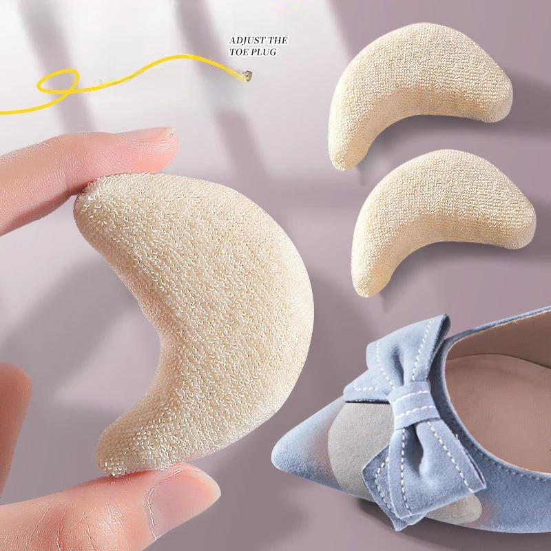 1 คู่ Toe Pads สําหรับรองเท้าบัลเล่ต์เต้นรํา Pointe POUCH Pads Inserts ความนุ่มนวลฟองน้ําครอบคลุมรองเท้าส้นสูง Forefoot Pain Relief ป้องกัน