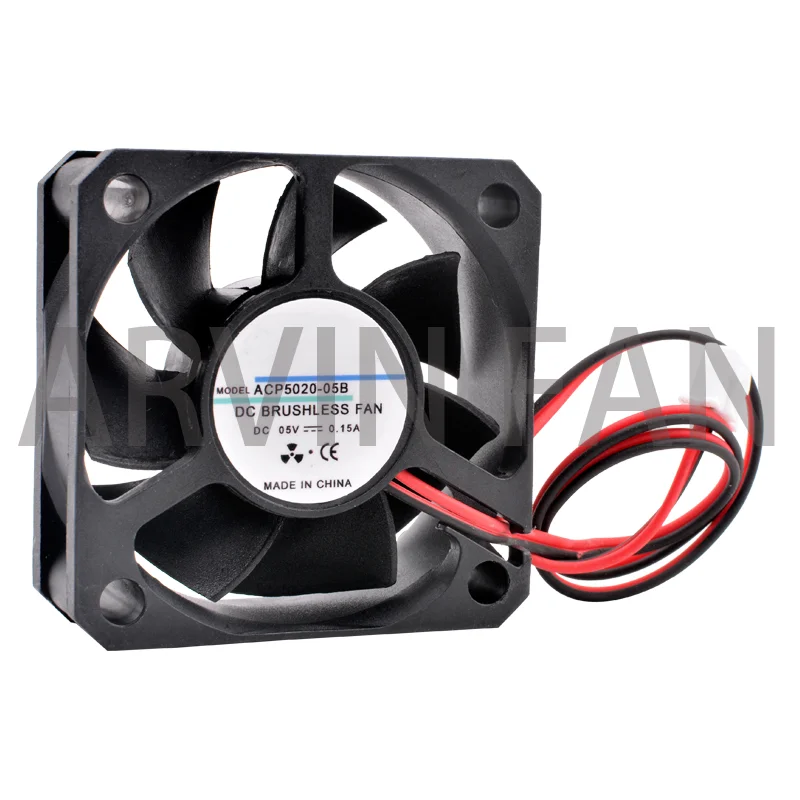 

ACP5015 5cm 50mm Fan 50x50x15mm DC5V 12V 24V 2pin Cooling Fan For Chassis Power Supply Charger Inverter