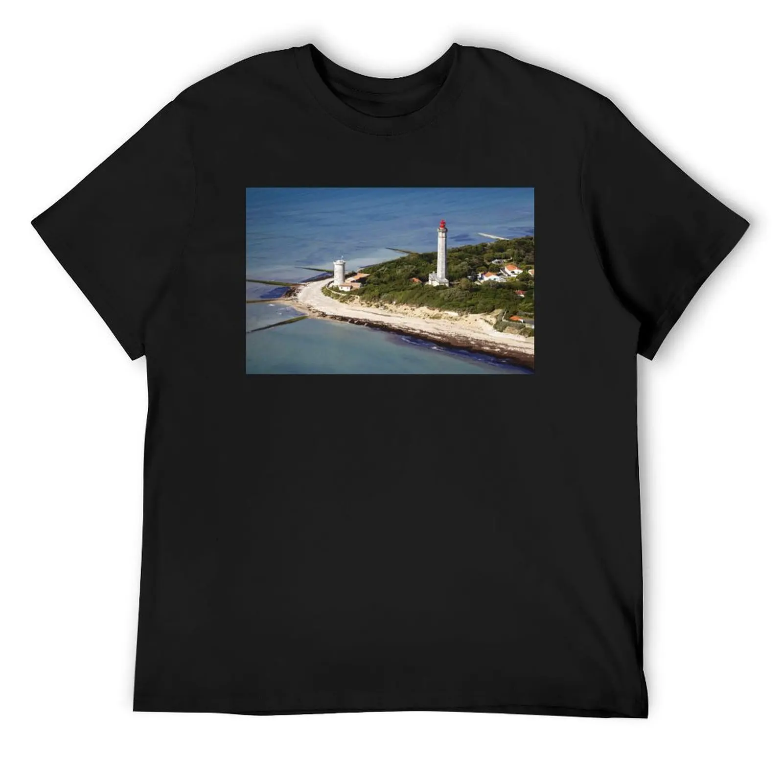 Whale Lighthouse T-Shirt basketball graphic tees plus sizes plus size clothes t shirts for men