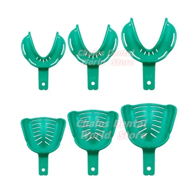 6Pcs/Box Customizable Thermoplastic Impression Tray 2.0  Disposable Dental Implant Impression Plastic Tray Full Mouth Removable